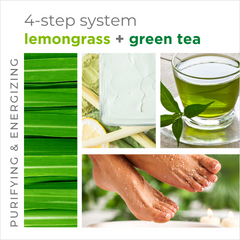 BCL Lemongrass + Green Tea  4-step Packet Box