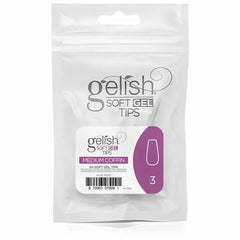 Gelish Soft Gel Tips - Medium Coffin