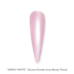 Fuzion Simply White Pearl Glitter Chrome Powder 1g