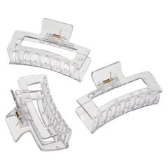 Soft N Style Rectangular Claw Clips 12pk (182)