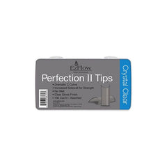 EzFlow Nail Tips Perfection II - Crystal Clear 100ct