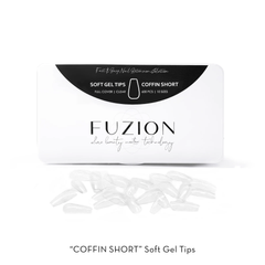 Fuzion Soft Gel Tips 600pk - Coffin Short