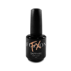 Fuzion FX Winter Flakes Shiny Top Coat - Sapphire 15ml