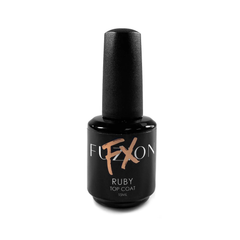 Fuzion FX Winter Flakes Shiny Top Coat - Ruby 15ml