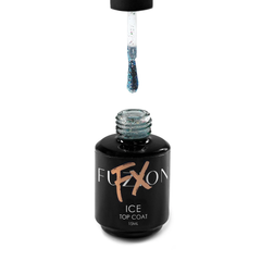 Fuzion FX Flakes Shiny Top Coat - Ice 15ml