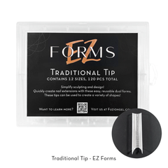 Fuzion EZ Gel Tips - Traditional 120pc