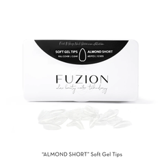 Fuzion Soft Gel Tips 600pk - Almond Short