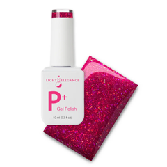 Light Elegance - P+ It's Wine Time Glitter Gel Polish (10ml)