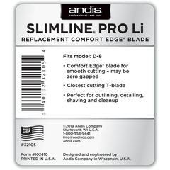 Andis Slimline Pro LI Replacement Blade #32105