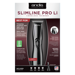 Andis Slimline Pro Li Cordless Trimmer - Black D-8