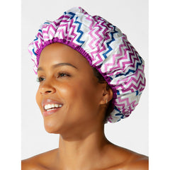 Betty Dain Chic Chevron Shower Cap (5275)