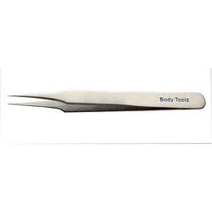 Body Toolz Fine Pointed Tweezer Silver (BT5060)