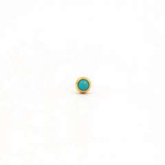 Studex Gold Regular Turquoise Pearl