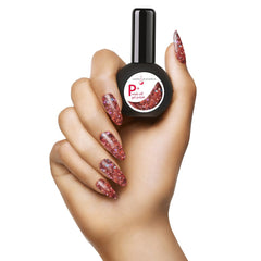 Light Elegance - P+ You Bring The Wine Glitter Polish (15ml)