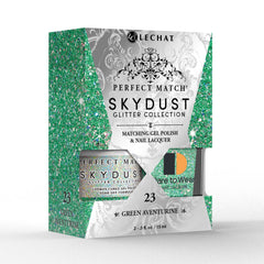 LeChat Perfect Match Skydust Duo - Green Adventurine 23