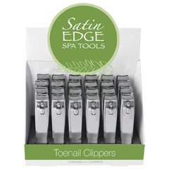 Satin Edge Curved Toenail Clippers - 24pk (SE-2140)