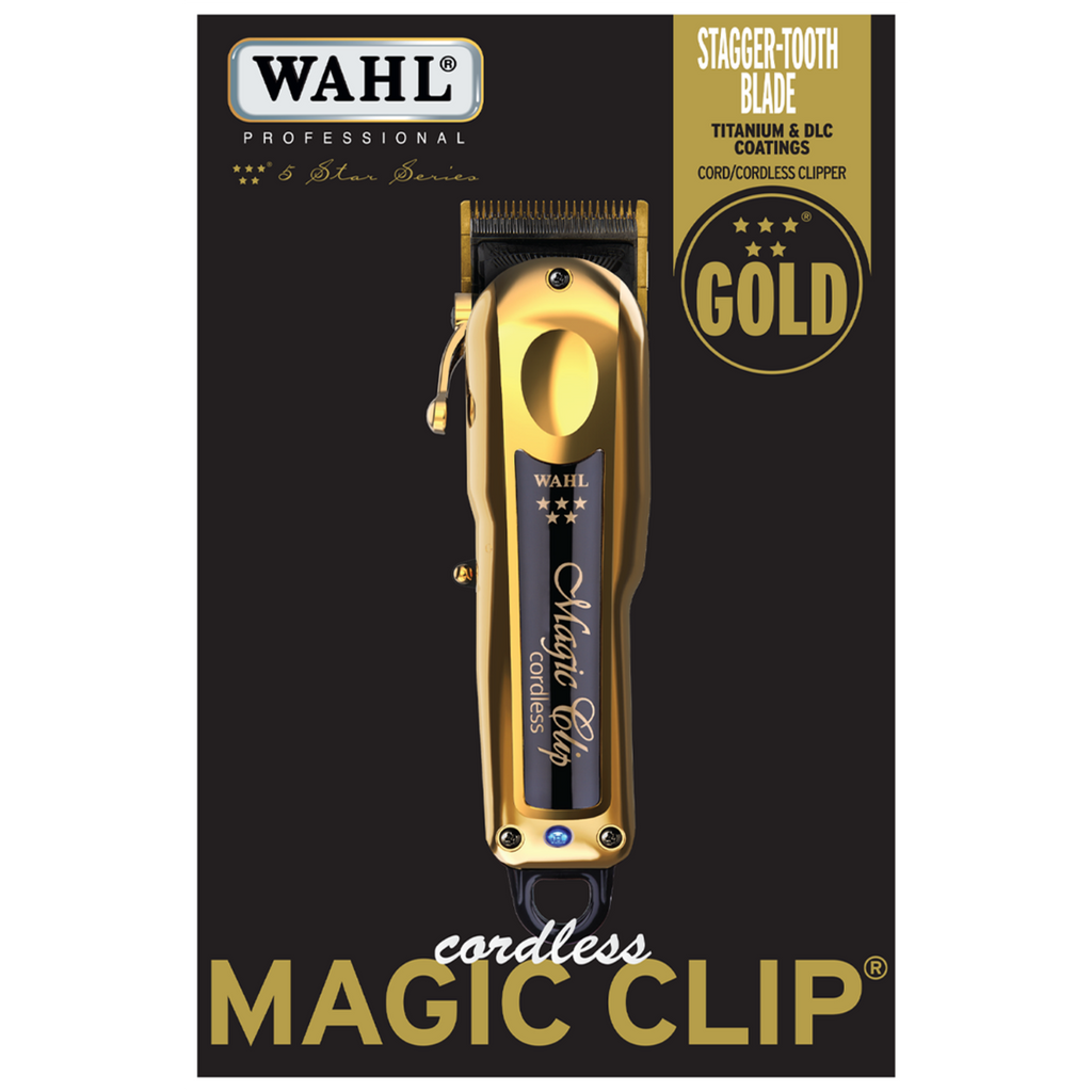 Wahl Gold Magic Clip Cordless & Gold Cordless Detailer Duo - Barber Salon  Supply