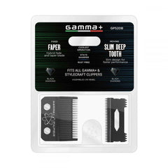 Gamma+ - Fixed Faper Blade/Slim Deep Tooth Moving Clipper Blade