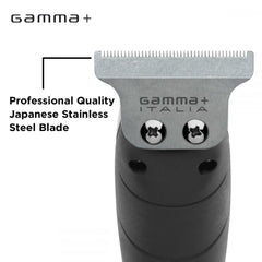 Gamma+ - Fixed Classic Blade/Deep Tooth Moving Trimmer Blade Set - Stainless Steel