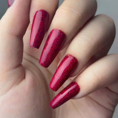 Light Elegance - P+ Caught Red Handed Glitter Gel Polish (15ml)