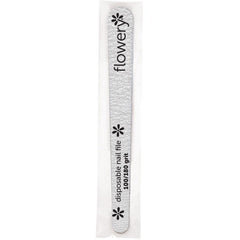 Flowery Silver Disposable Nail Files 100/180 Tapered - 100pk